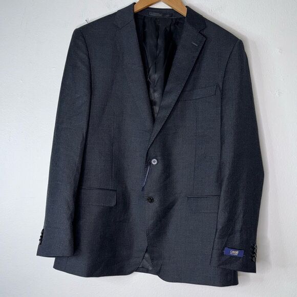 CAVALLI CLASS BY ROBERTO CAVALLI Slim Fit Wool Suit Blazer Size 54/48 - Picture 11 of 13